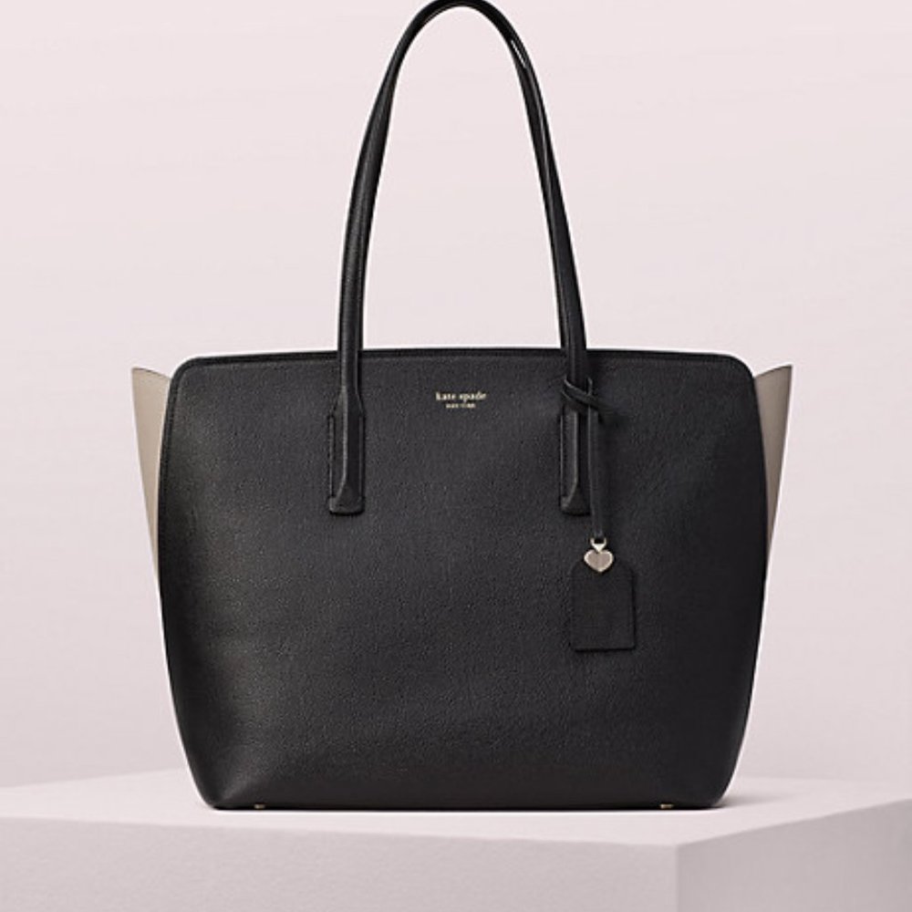 Kate Spade Tote NWT - Margaux in Black / Warm Taupe